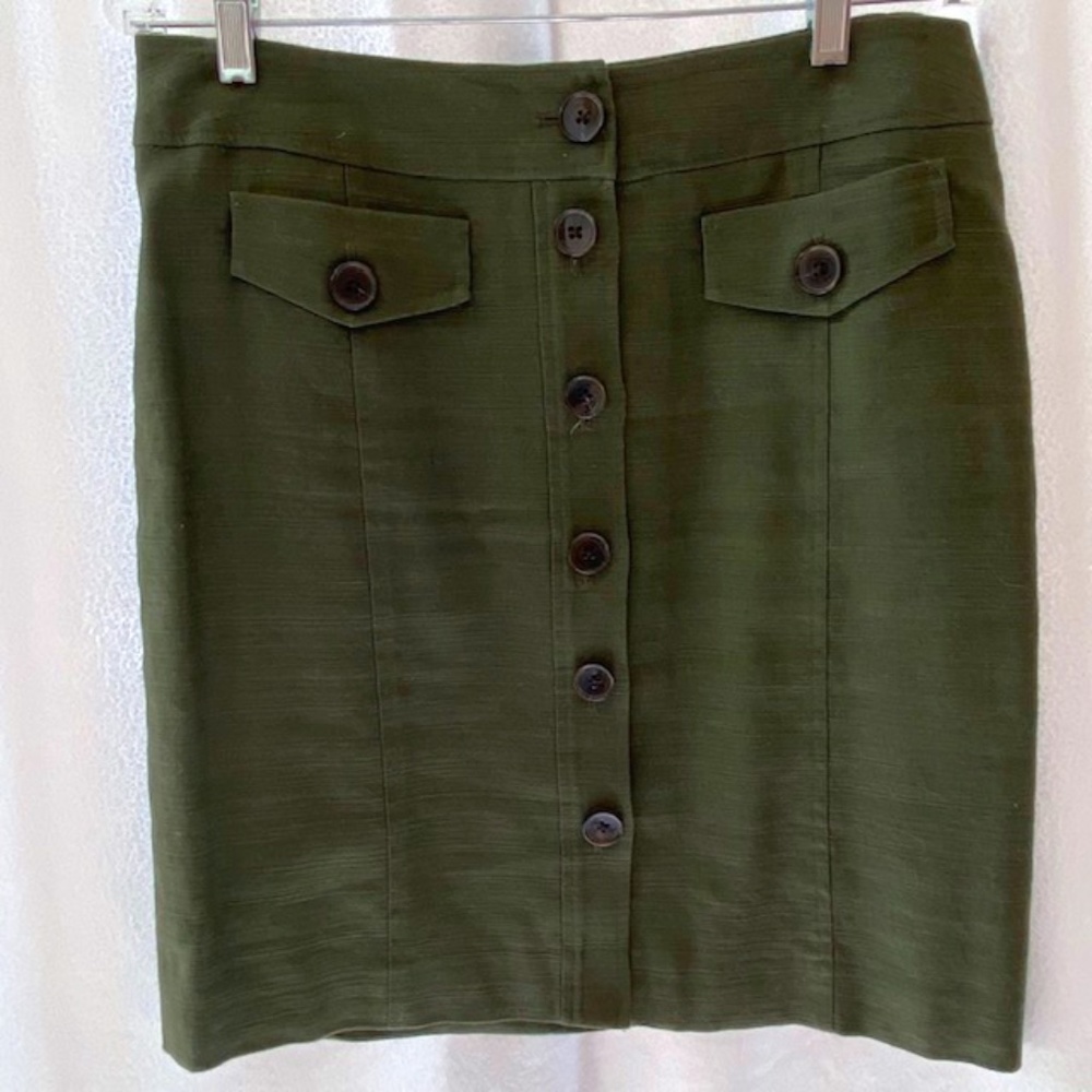 Anne Klein Green Skirt Size 10